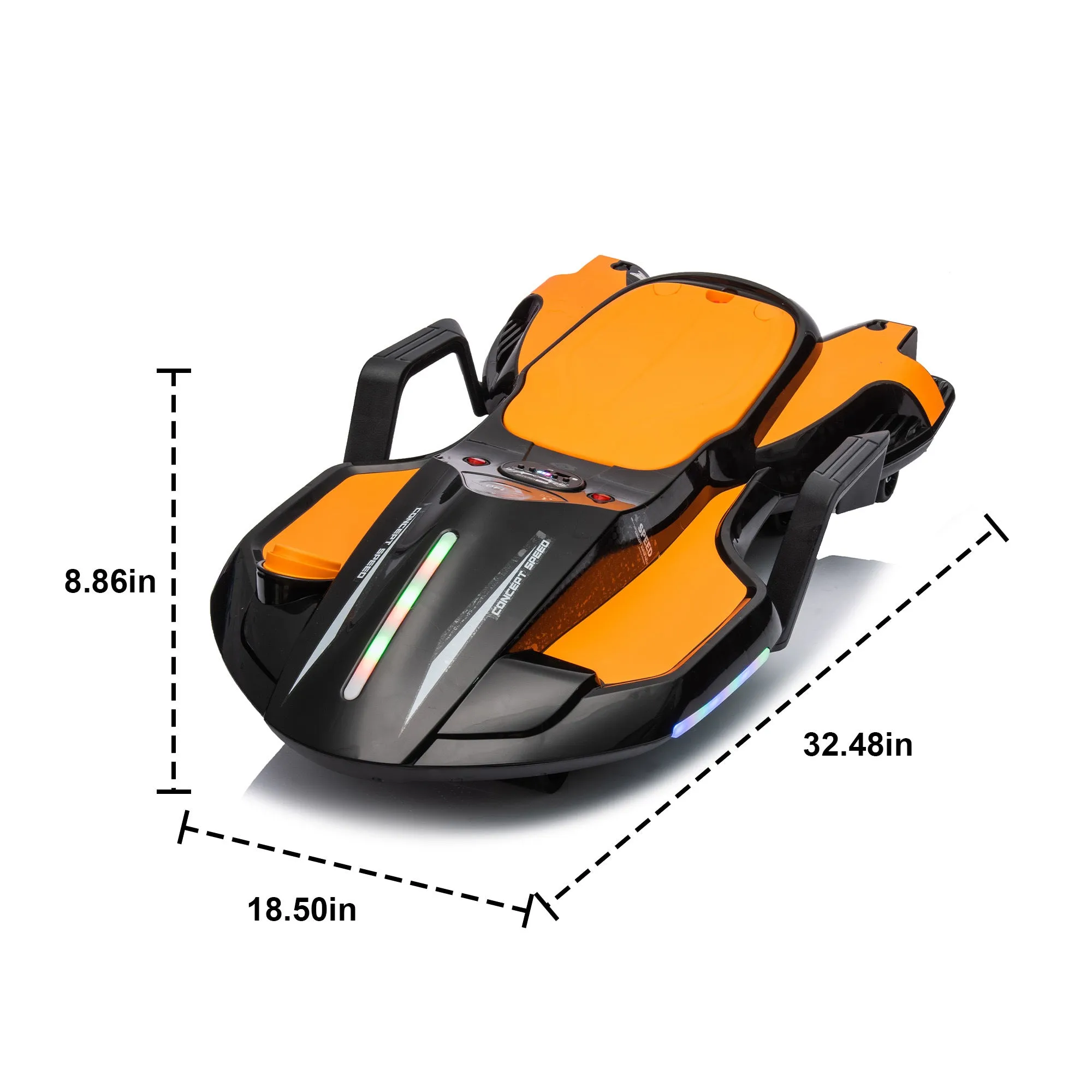 24V Kids Ride On Electric scooter w/ helmet knee pads,24v ride on toy for kids,Spray function,2WD 400w wheel-hub motor,5.59-6.84MPH,Gravity Steering,Use for 1-2 hours,Exercise your child age 6 .