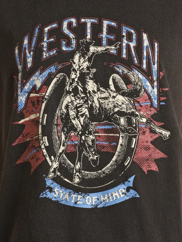 49T3227 - Rock&Roll Denim Women's "Western State Of Mind" T-Shirt