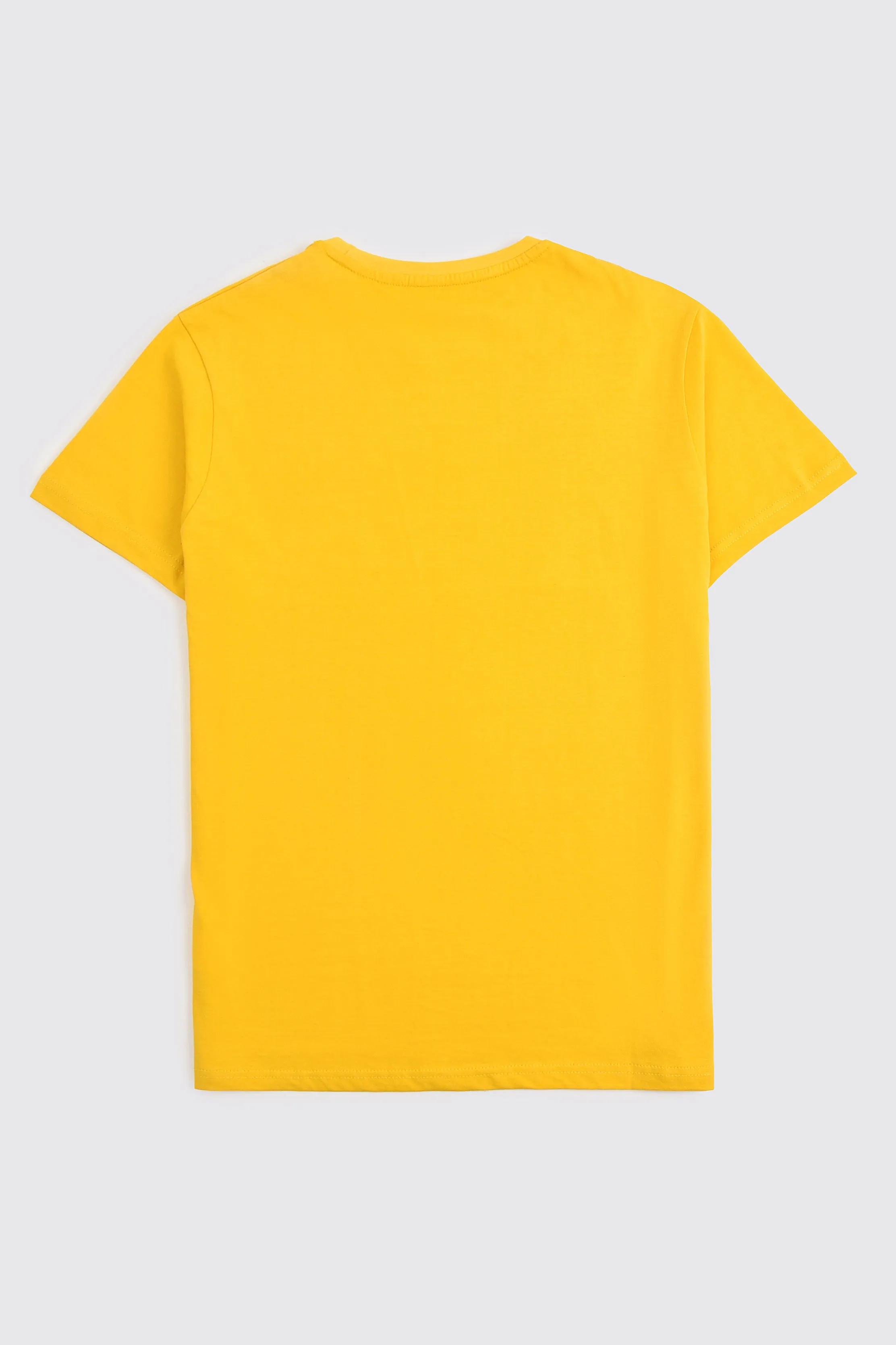 Abstract Yellow Graphic T-Shirt