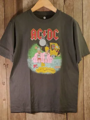 AC/DC x Beavis and Butt-Head: Rockin' Single Stitched Collaboration t shirt