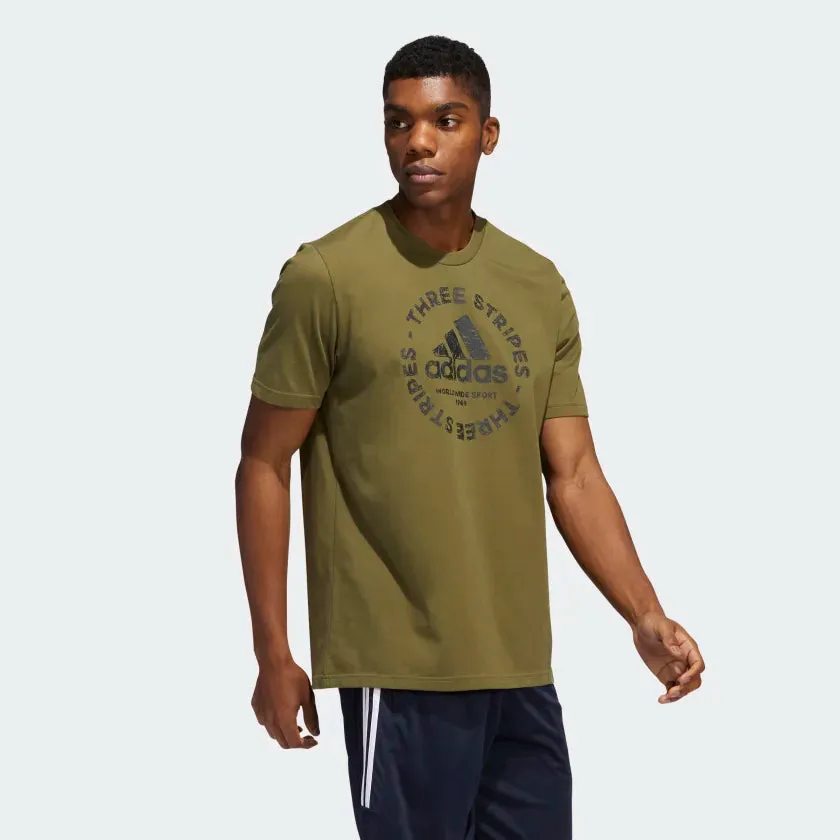 Adidas Sketch Emblem Mens Graphic Tee