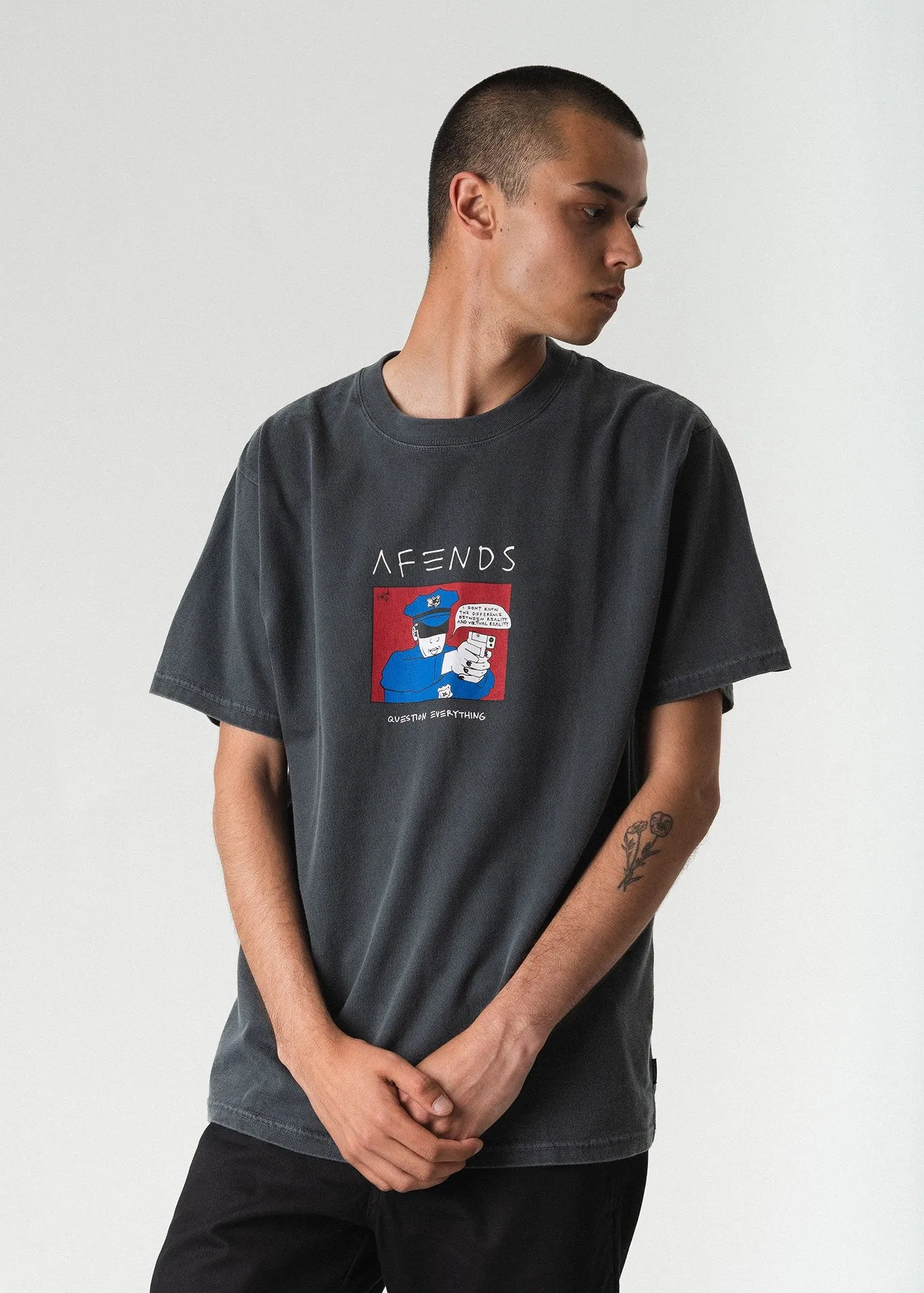 Afends Mens Reality - Retro Fit Tee