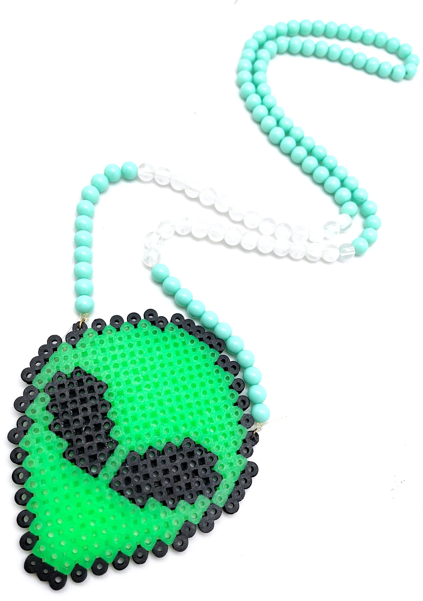 Alien Glow in the Dark Rave Kandi Necklace