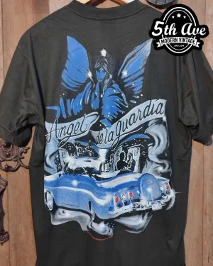 Angel dela guardia - Rollin hard lowrider low rider car culture t shirt