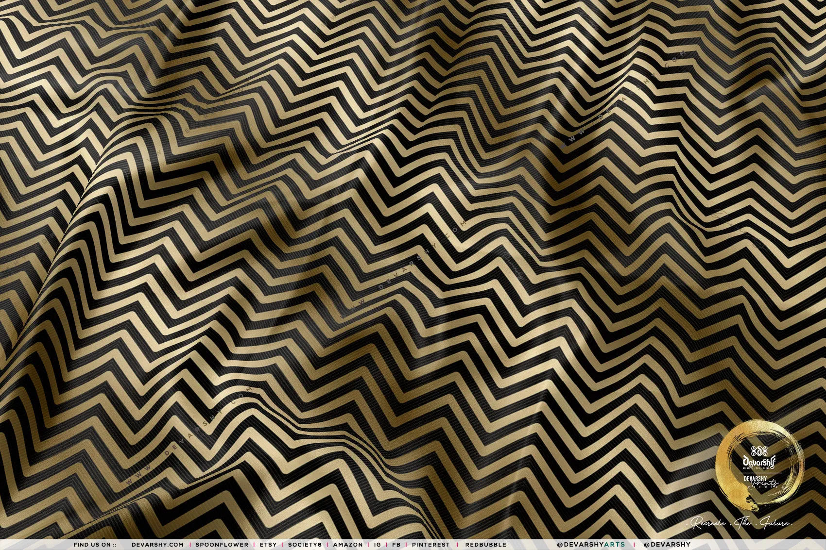 Chevron Pattern Apparel Fabric 3Meters , 4 Colors | 8 Fabric Options | Abstract Fabric By the Yard | D20096