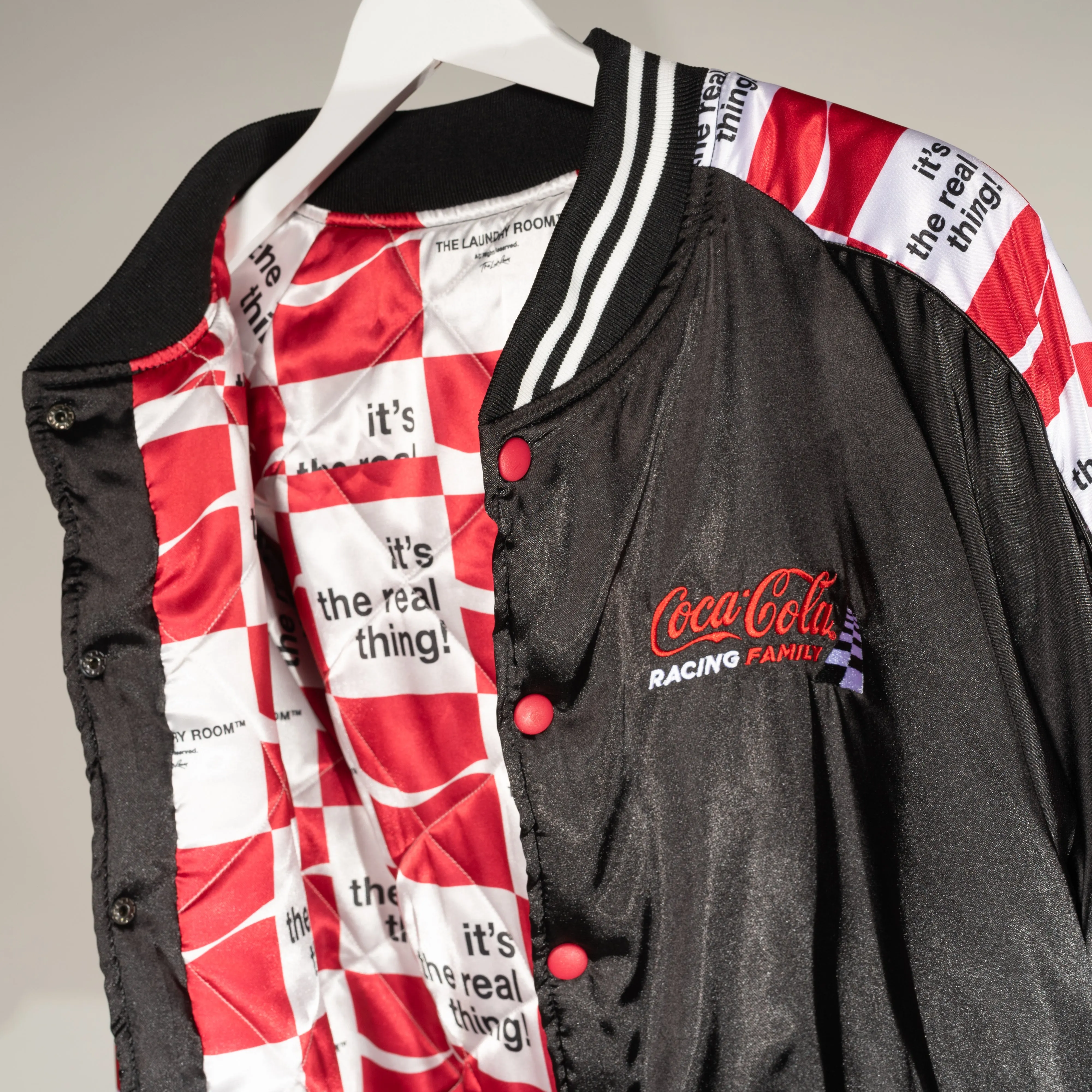 Coca Cola Racing - Stadium Jacket - Black & Red & White