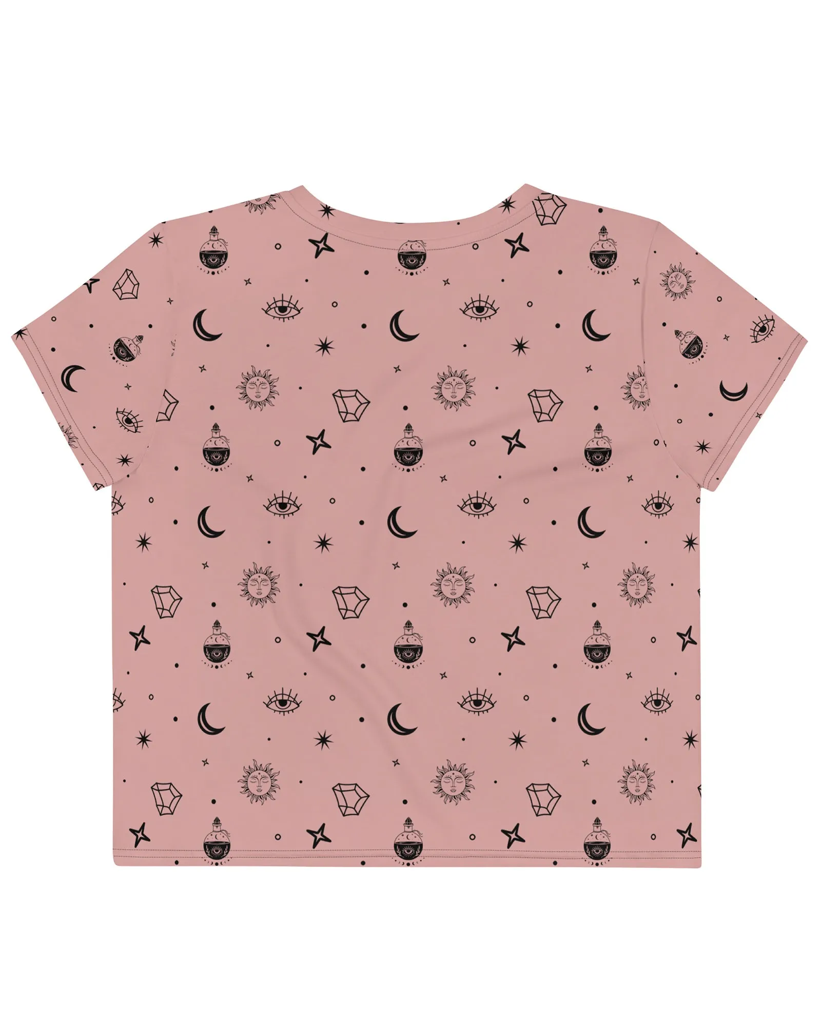 Cosmic Alchemy Crop Tee in Pink