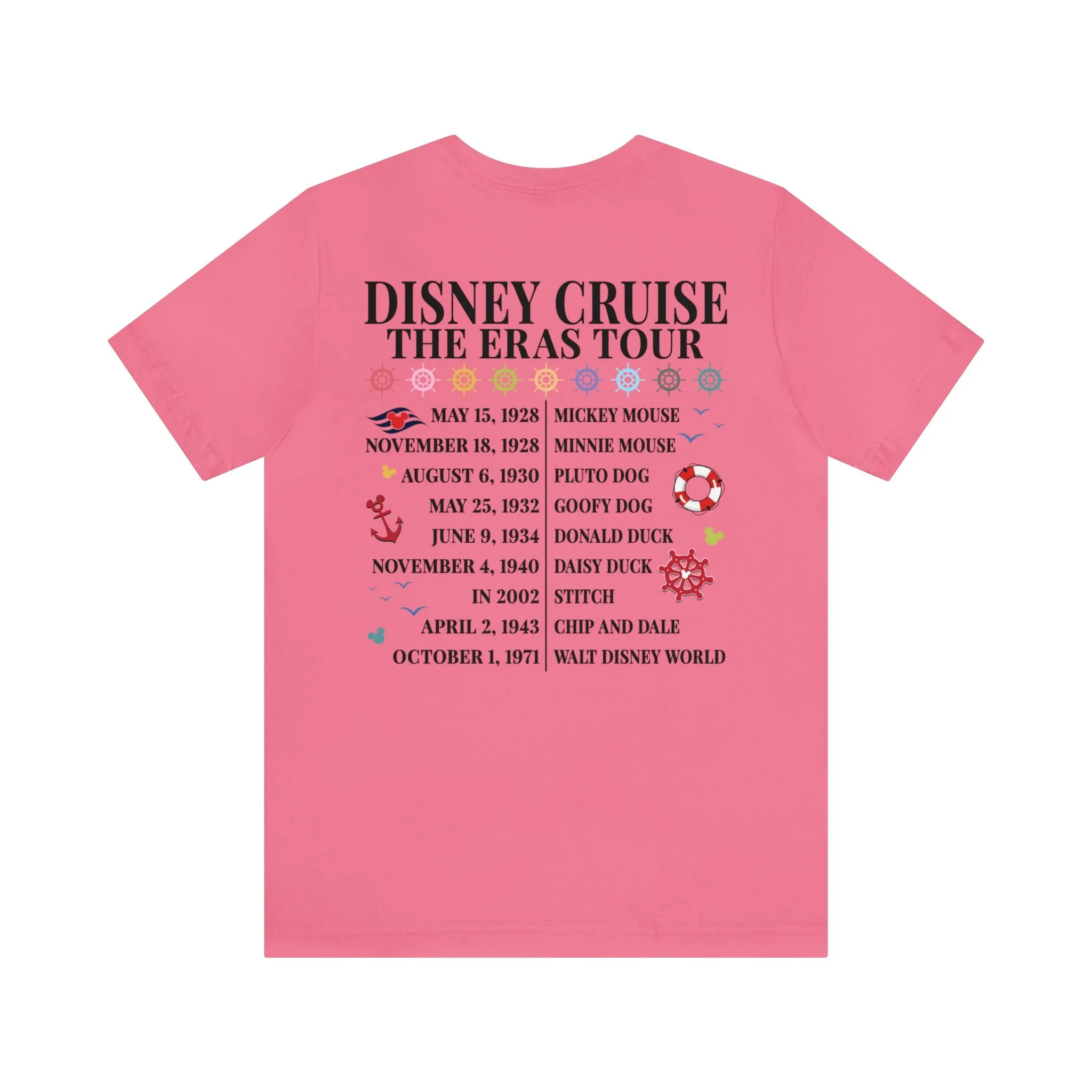 Disney Cruise The Eras Tour Unisex Graphic Tee Dark - Multiple Colors