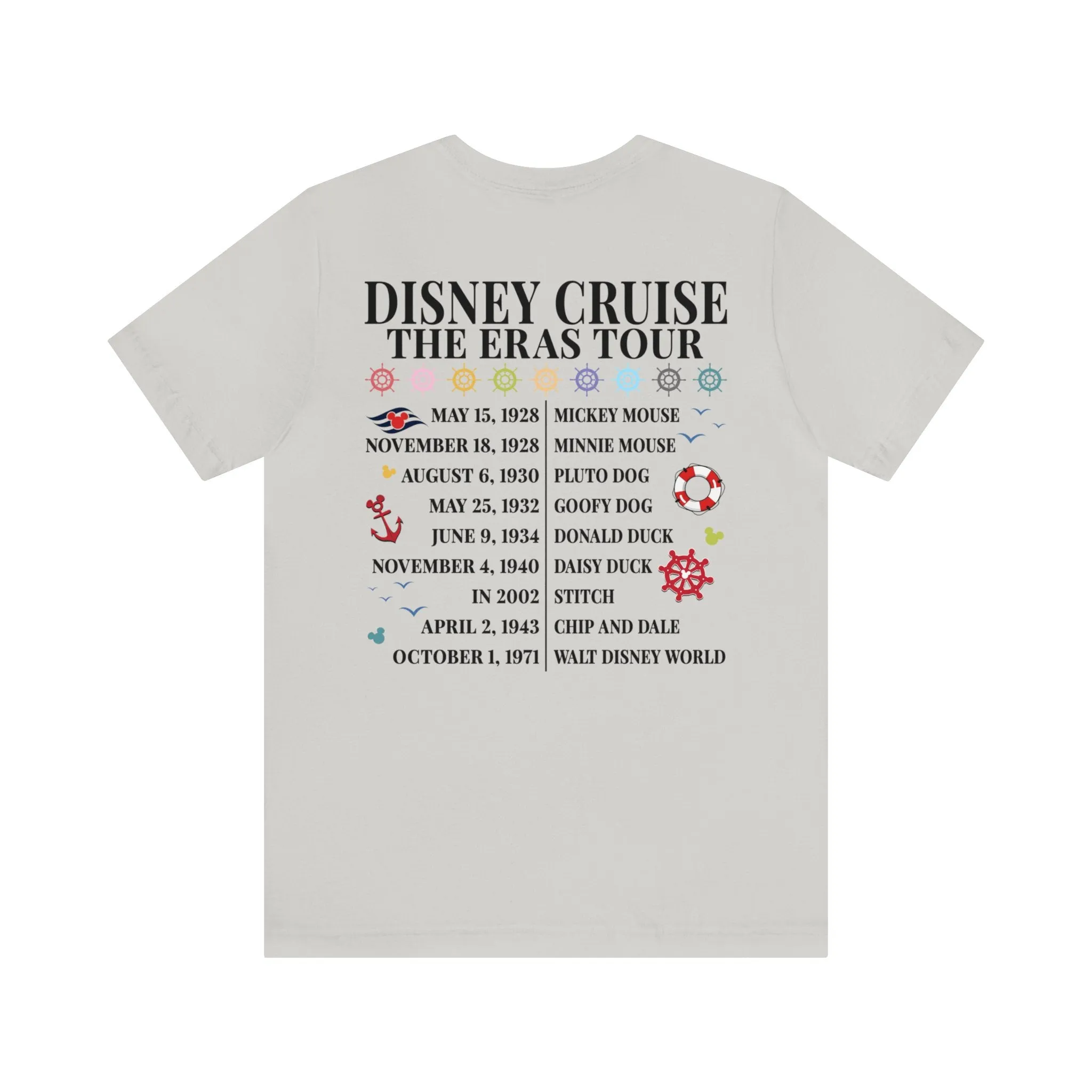 Disney Cruise The Eras Tour Unisex Graphic Tee Dark - Multiple Colors