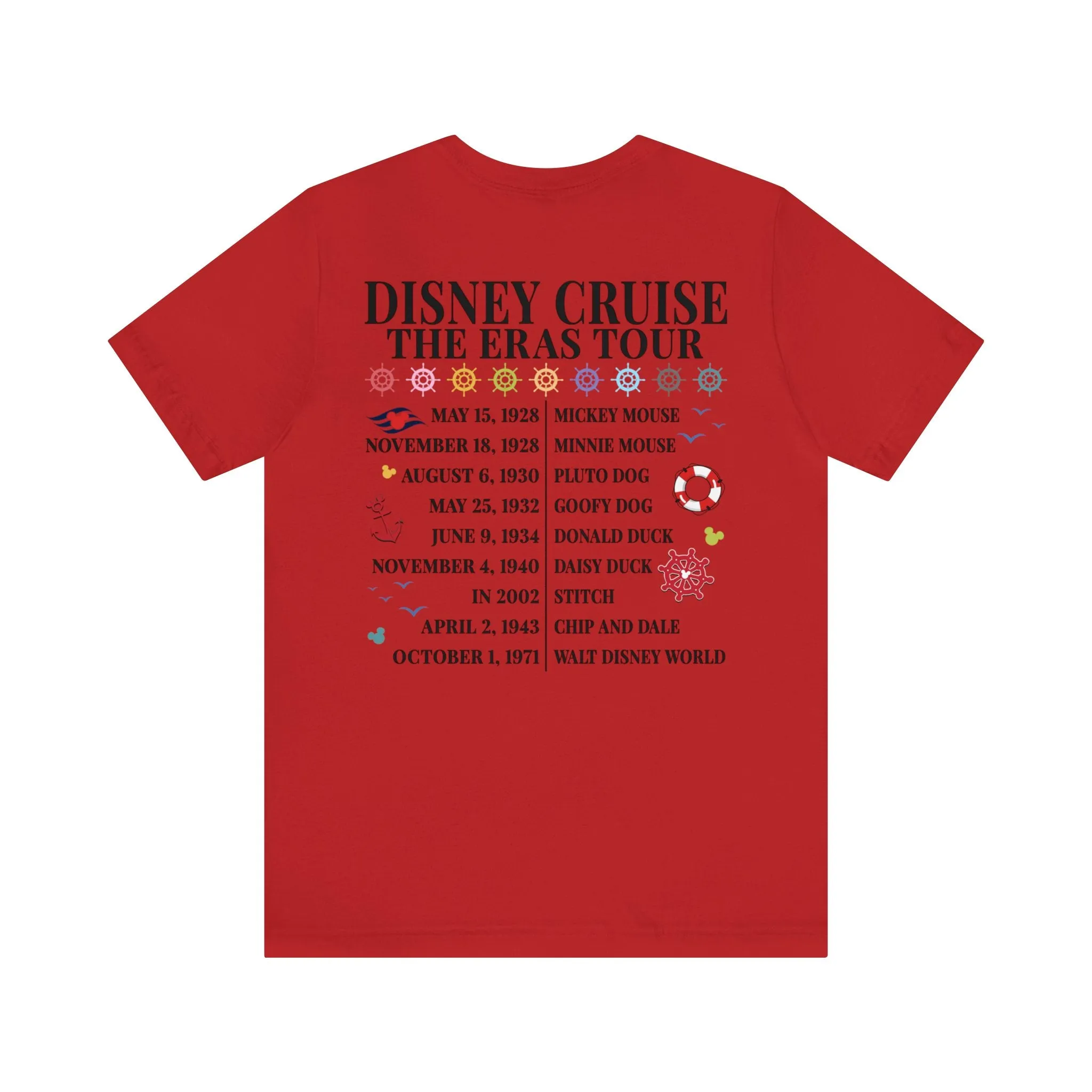 Disney Cruise The Eras Tour Unisex Graphic Tee Dark - Multiple Colors