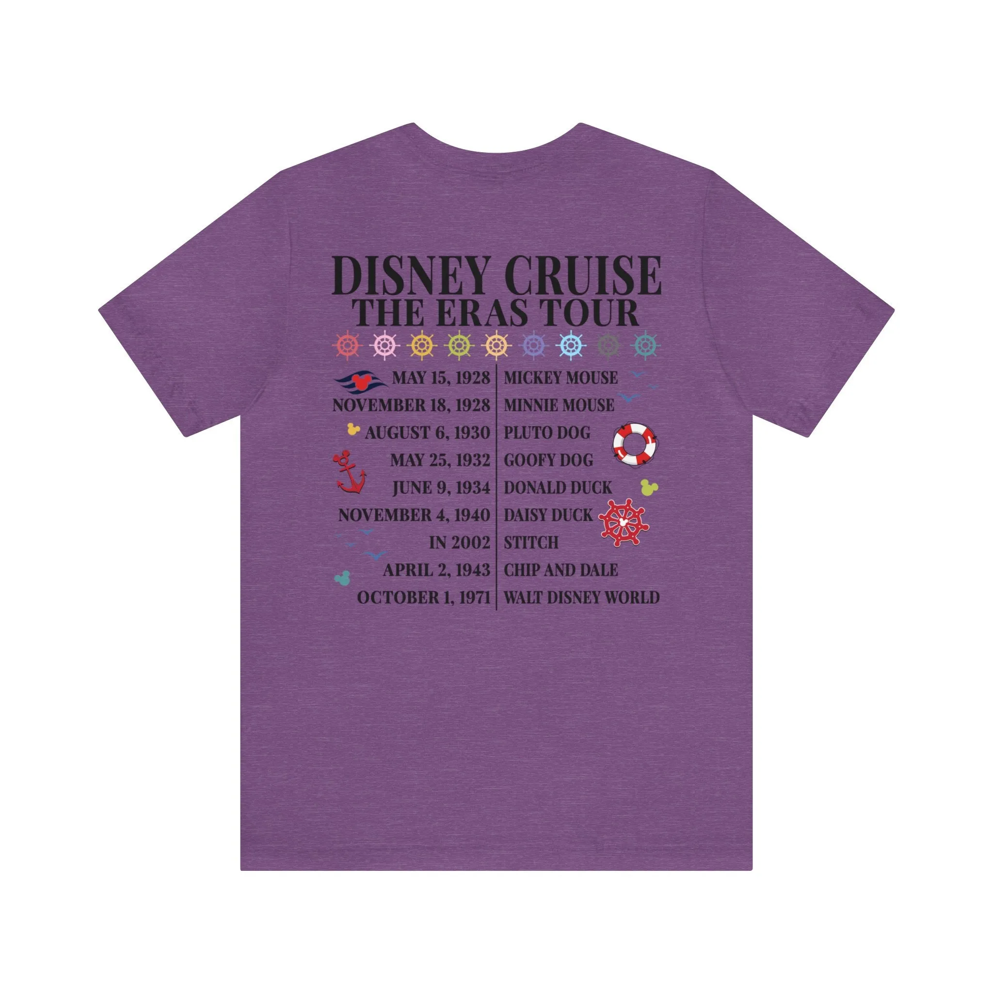 Disney Cruise The Eras Tour Unisex Graphic Tee Dark - Multiple Colors