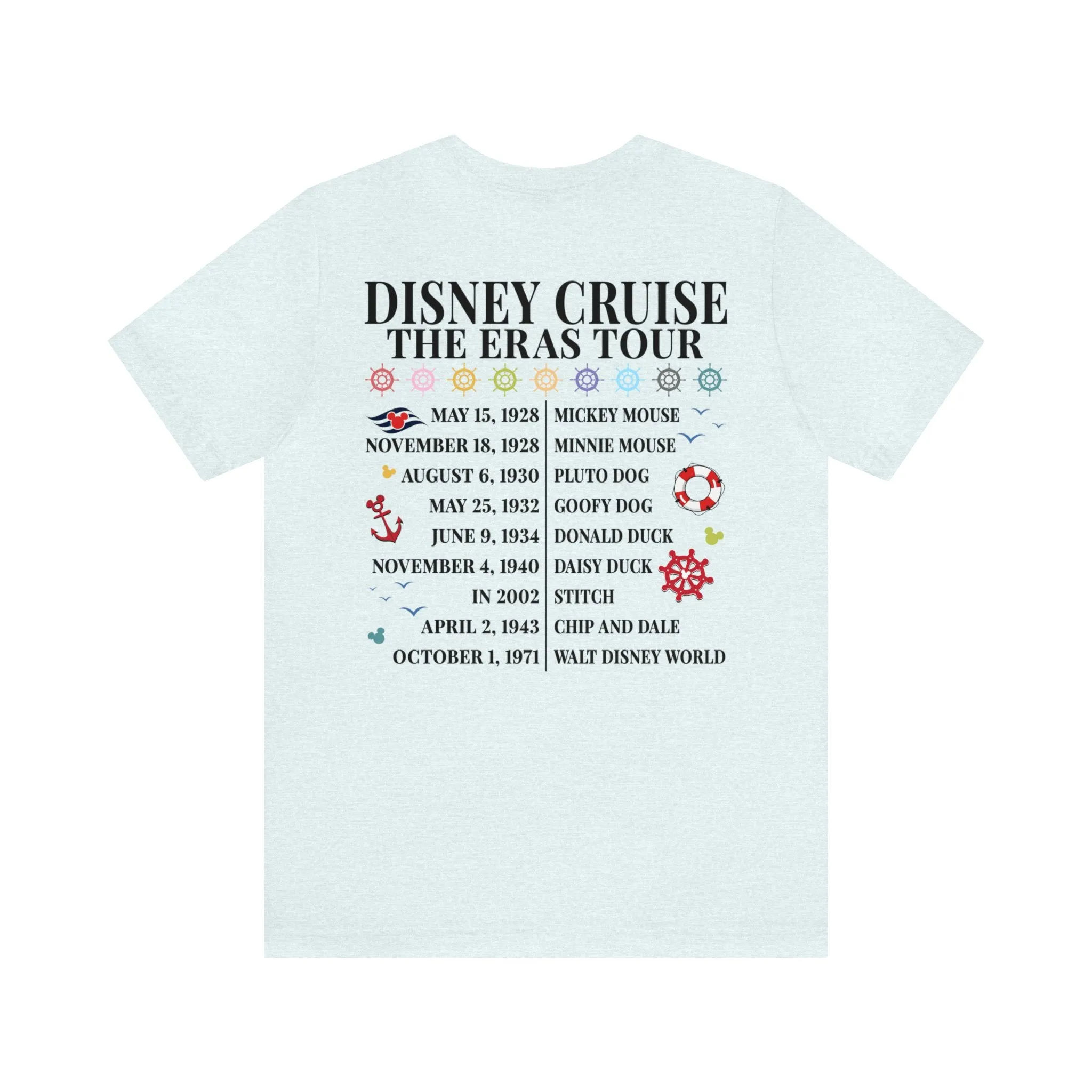 Disney Cruise The Eras Tour Unisex Graphic Tee Dark - Multiple Colors