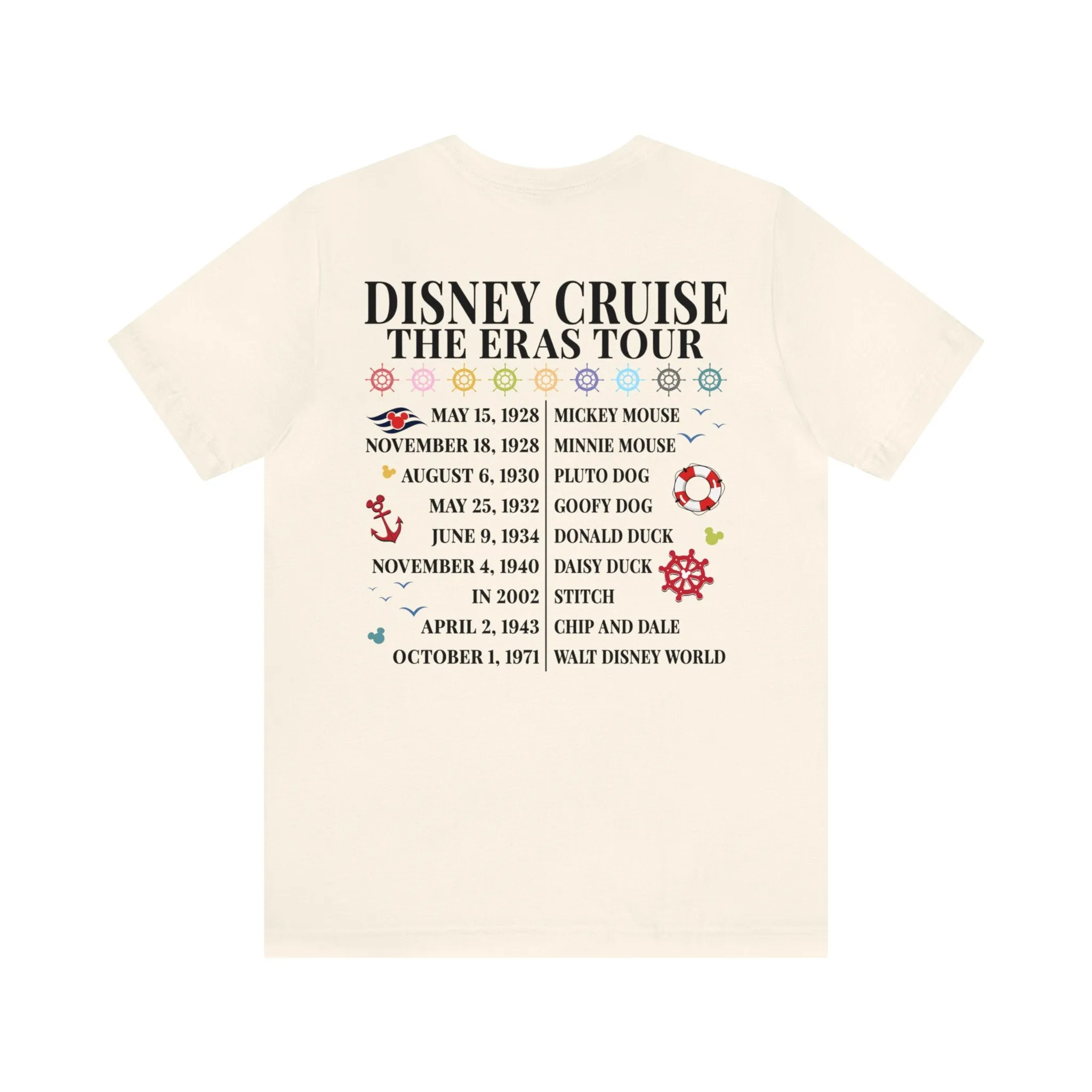 Disney Cruise The Eras Tour Unisex Graphic Tee Dark - Multiple Colors