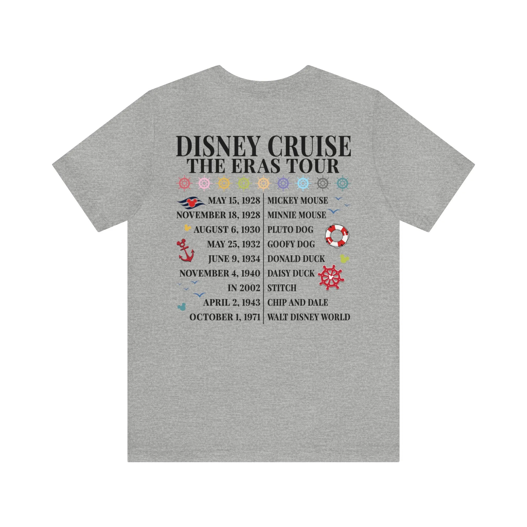 Disney Cruise The Eras Tour Unisex Graphic Tee Dark - Multiple Colors