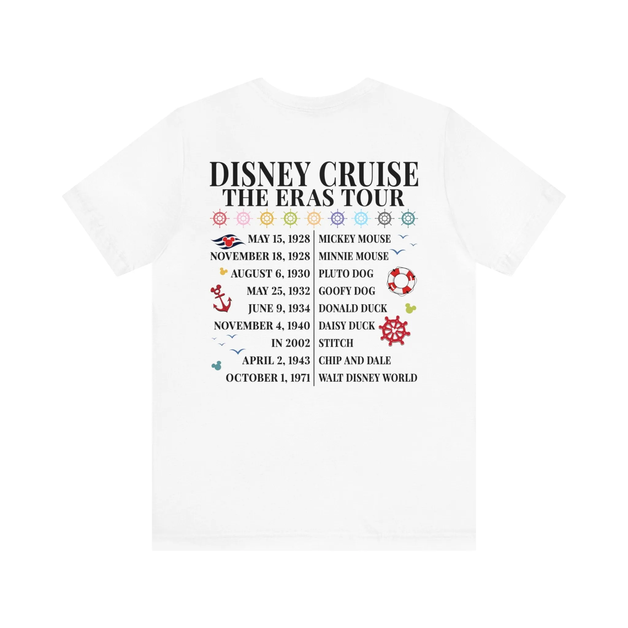 Disney Cruise The Eras Tour Unisex Graphic Tee Dark - Multiple Colors