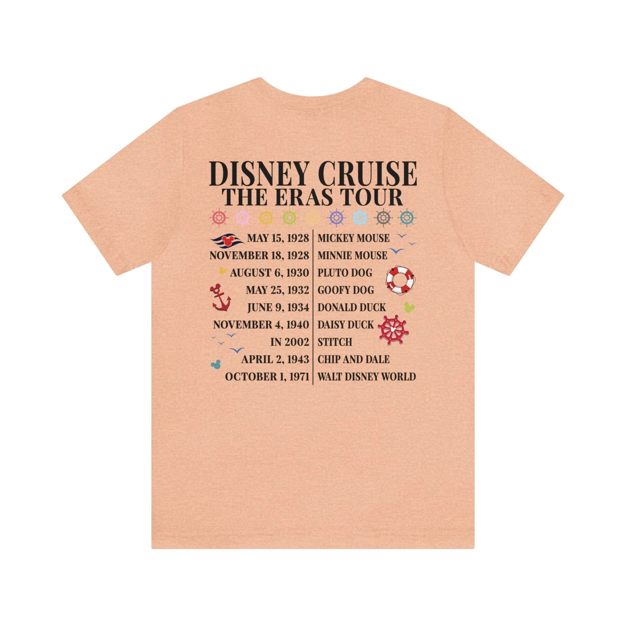 Disney Cruise The Eras Tour Unisex Graphic Tee Dark - Multiple Colors