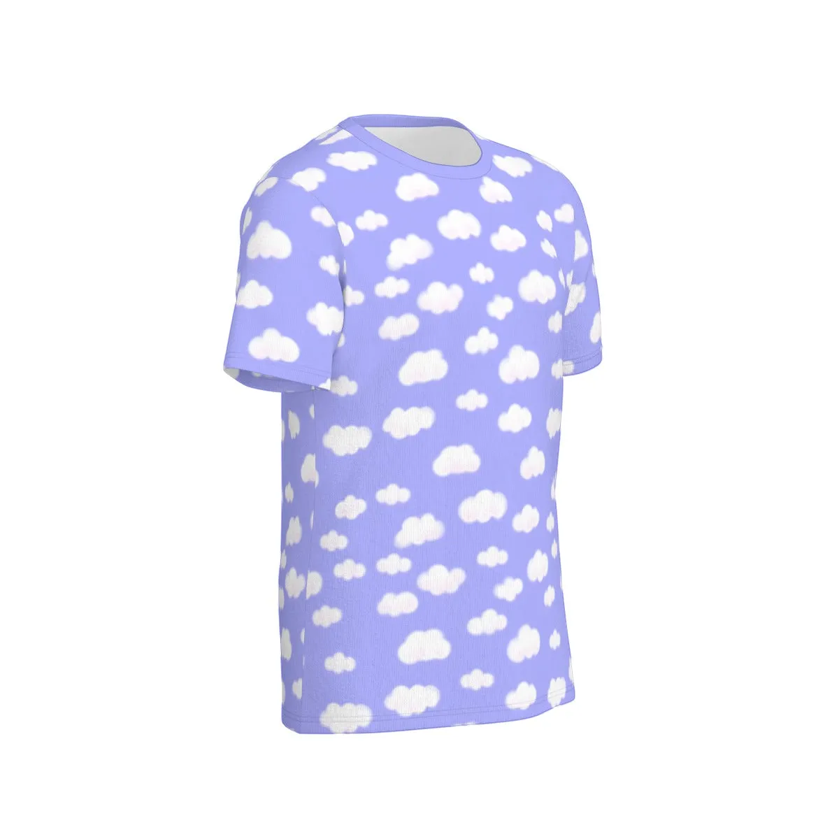 Dreamy Clouds Unisex Cotton T-Shirt (Periwinkle)