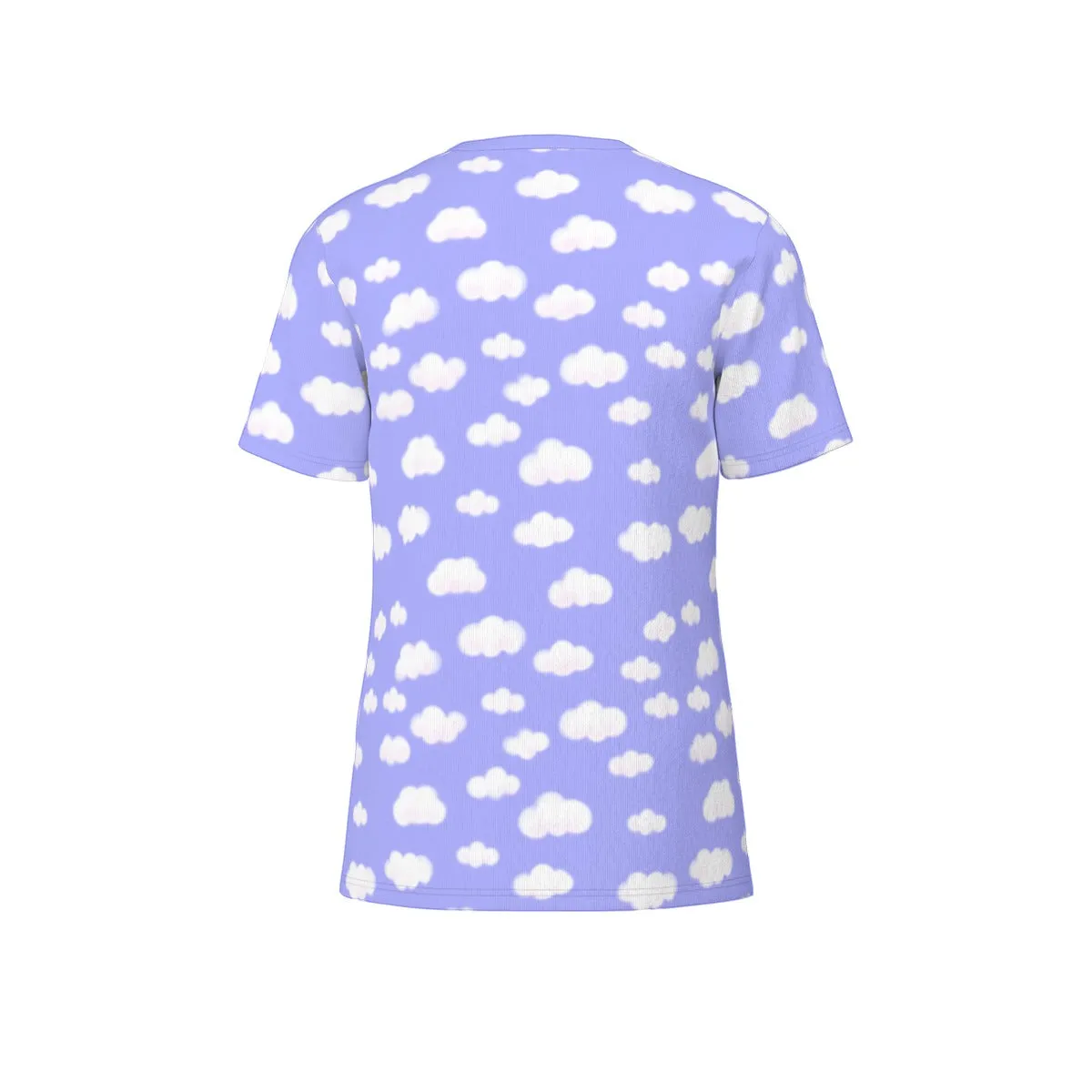 Dreamy Clouds Unisex Cotton T-Shirt (Periwinkle)