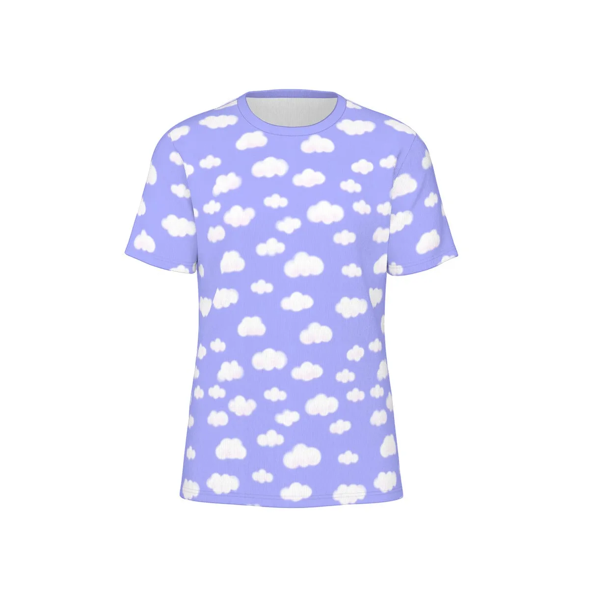 Dreamy Clouds Unisex Cotton T-Shirt (Periwinkle)