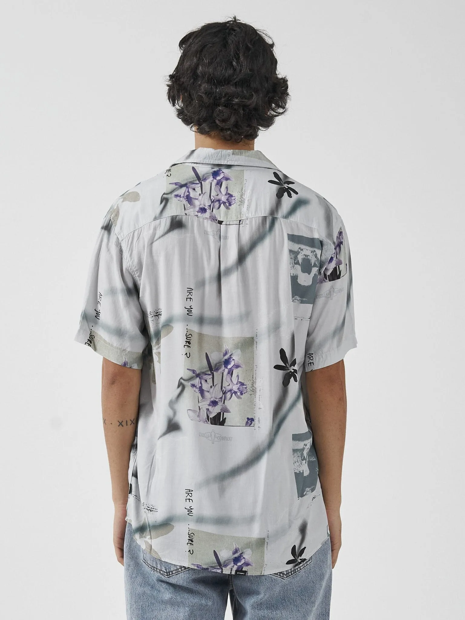 Electric Chaos Short Sleeve Shirt - Blue Mist