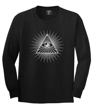 Eye Of Providence illuminati Mens Long Sleeve T-Shirt