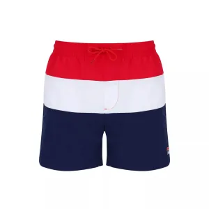 FILA Mens Retro Alexi Colour Block Swim Shorts