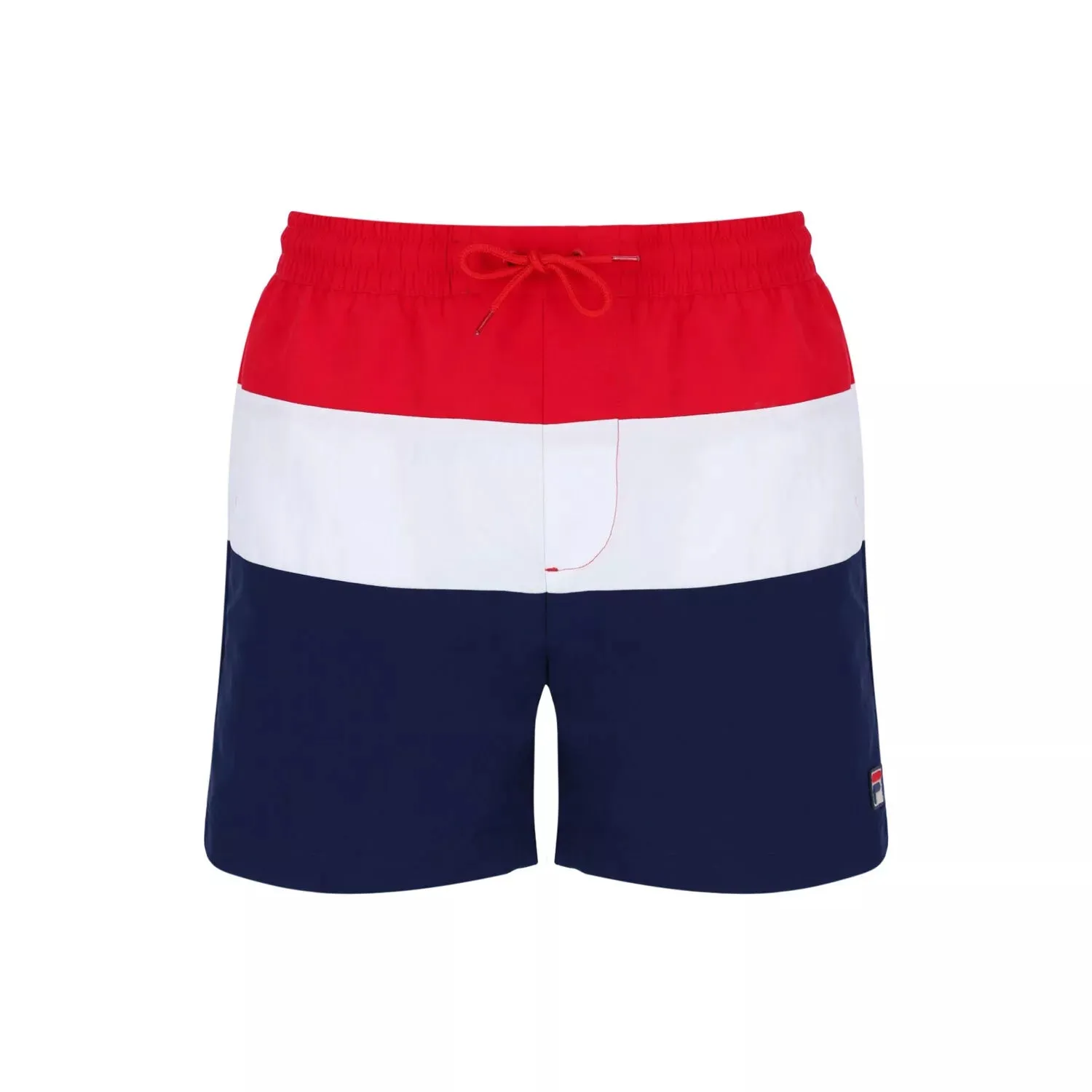 FILA Mens Retro Alexi Colour Block Swim Shorts