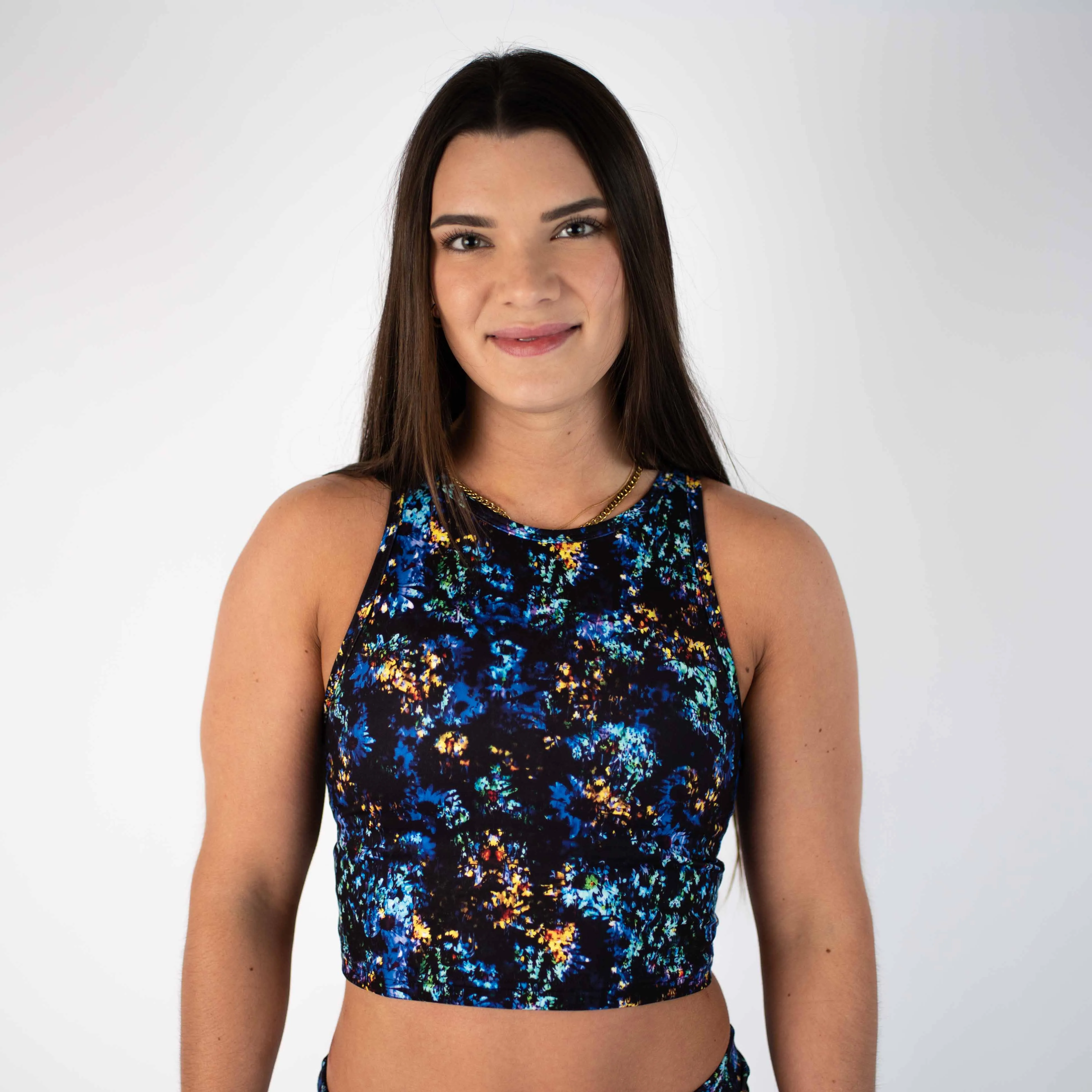 FLEO Tempo Crop Tank - Abyss