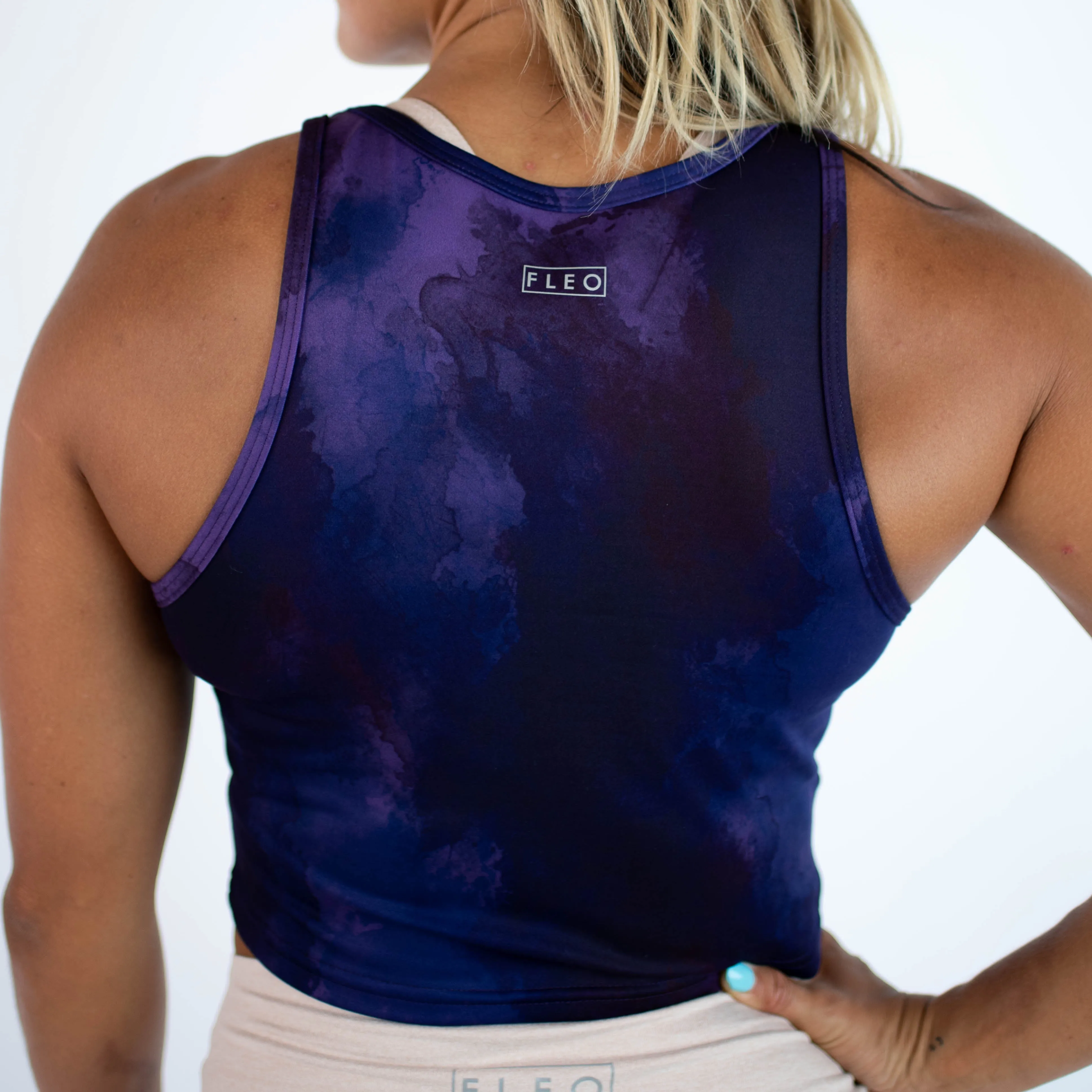 FLEO Tempo Crop Tank - Stormy