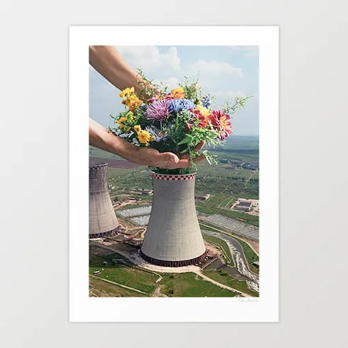 'Flower Plant' Art Print by Vertigo Artography