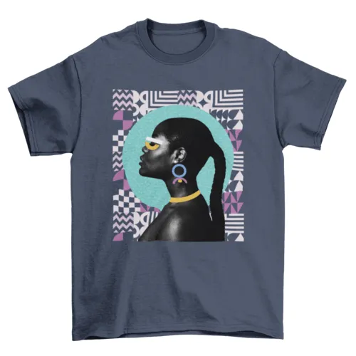 Geometric Abstract Shapes Women's T-Shirt