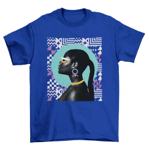 Geometric Abstract Shapes Women's T-Shirt