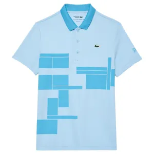 Lacoste Men's Novak Djokovic Tennis X Polo - Light Blue