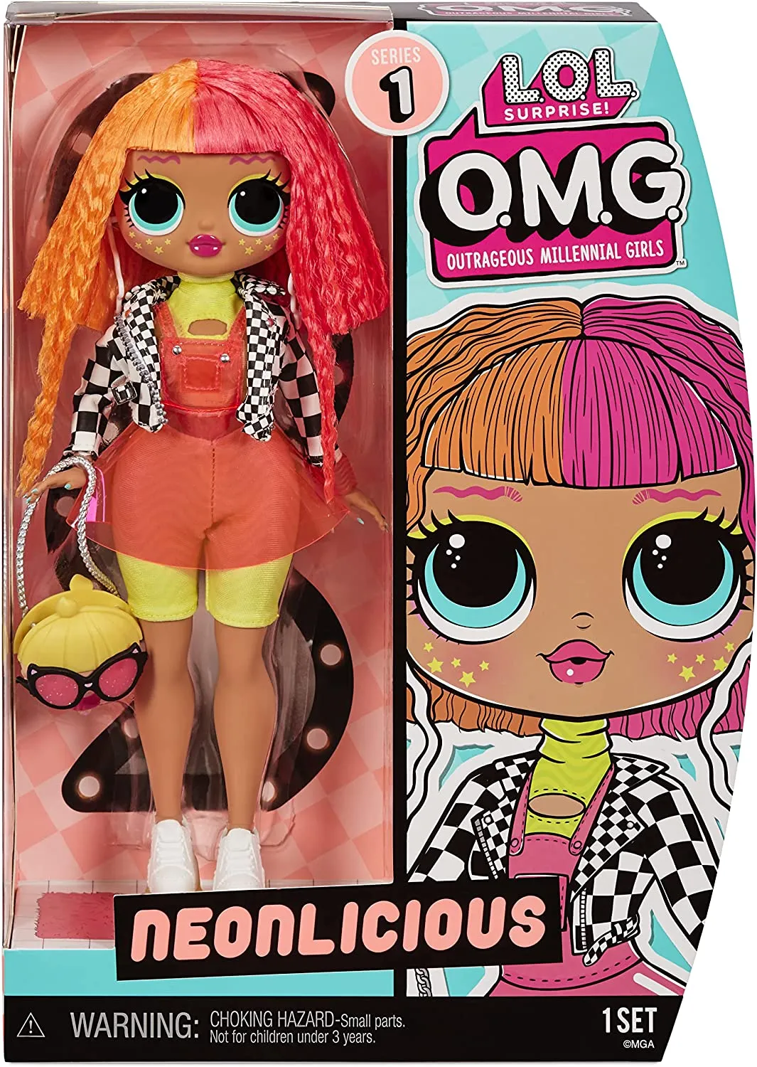 LOL Surprise OMG Neonlicious Fashion Doll– Great Gift for Kids Ages 4 