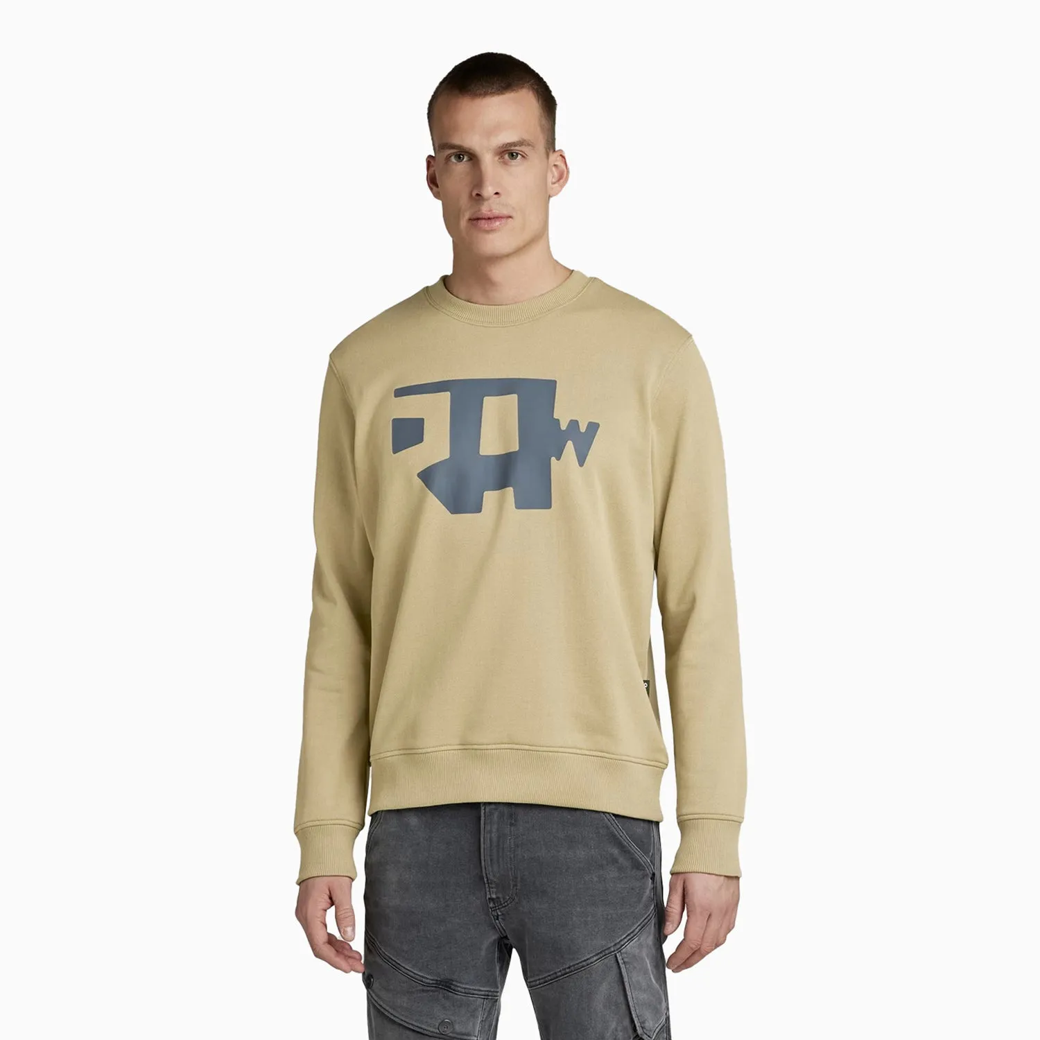 Men's Abstract Raw Sweatshirt