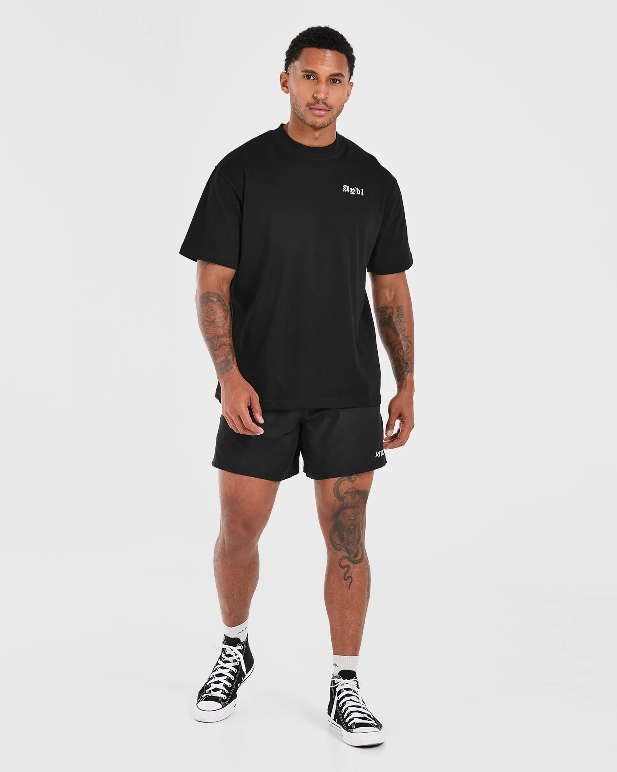 Mind of Steel Oversized T Shirt - Black