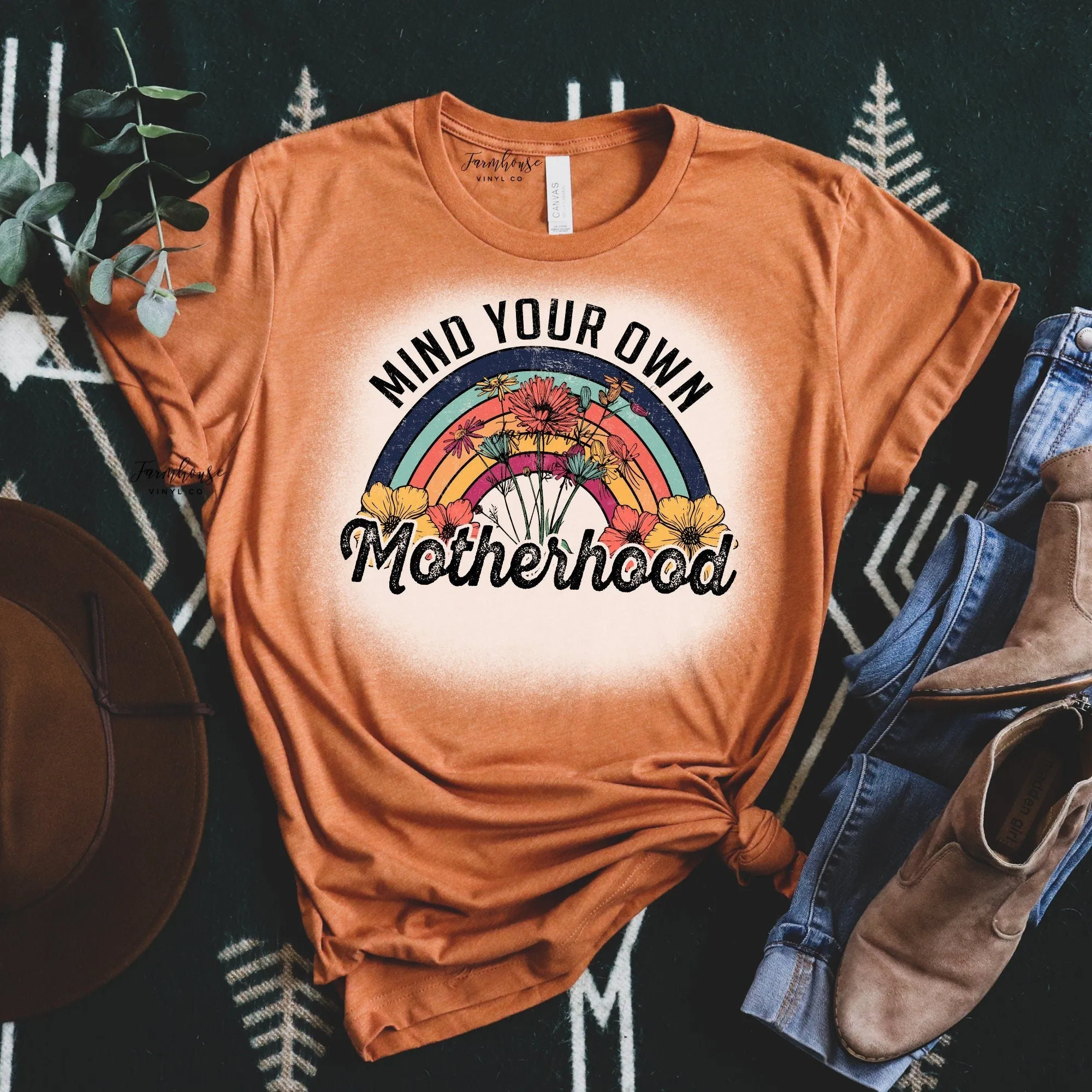 Mind Your Own Motherhood Bleached Shirt