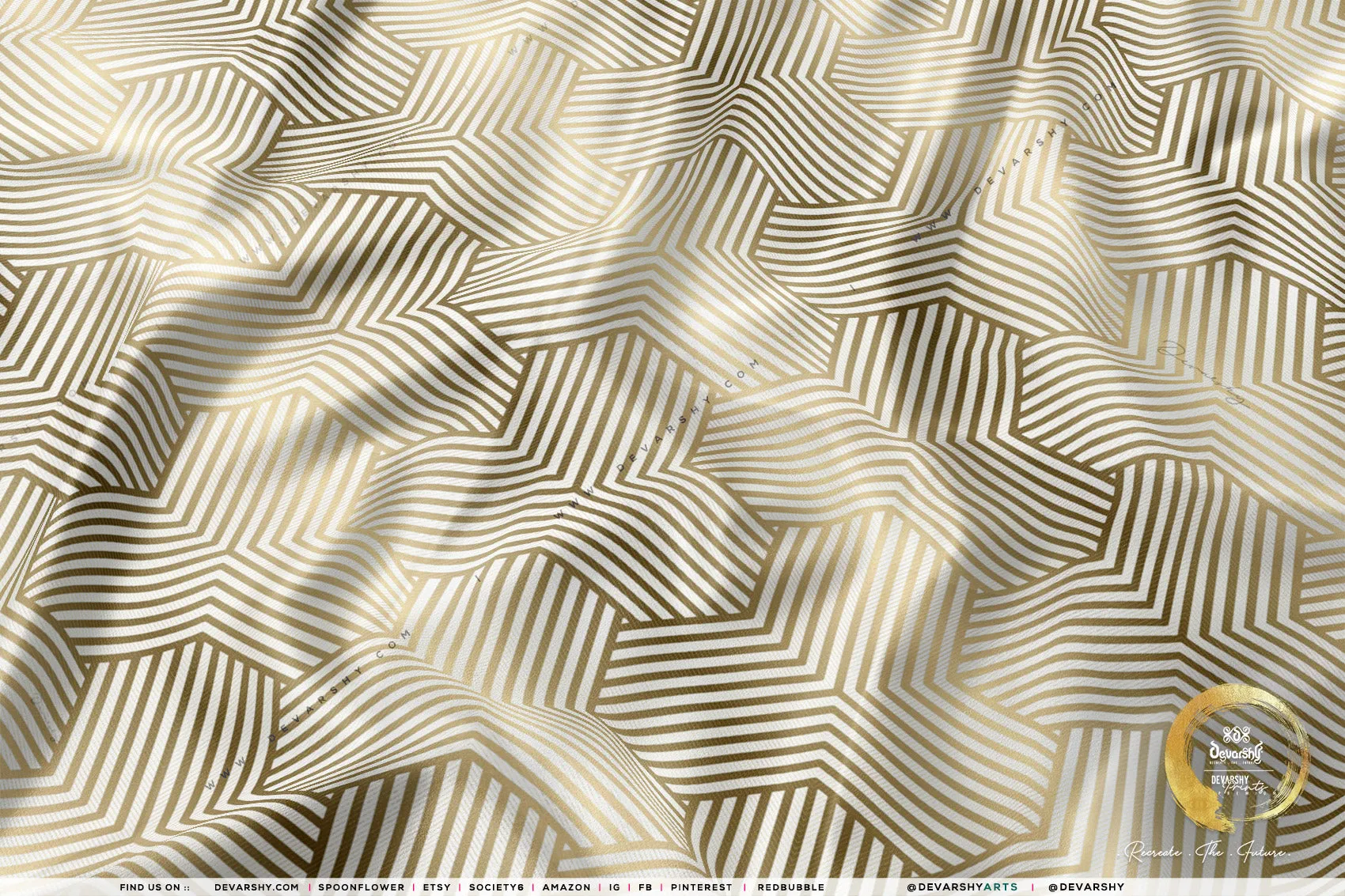 Optical Apparel Fabric 3Meters , 4 Colors | 8 Fabric Options | Abstract Fabric By the Yard | D20095