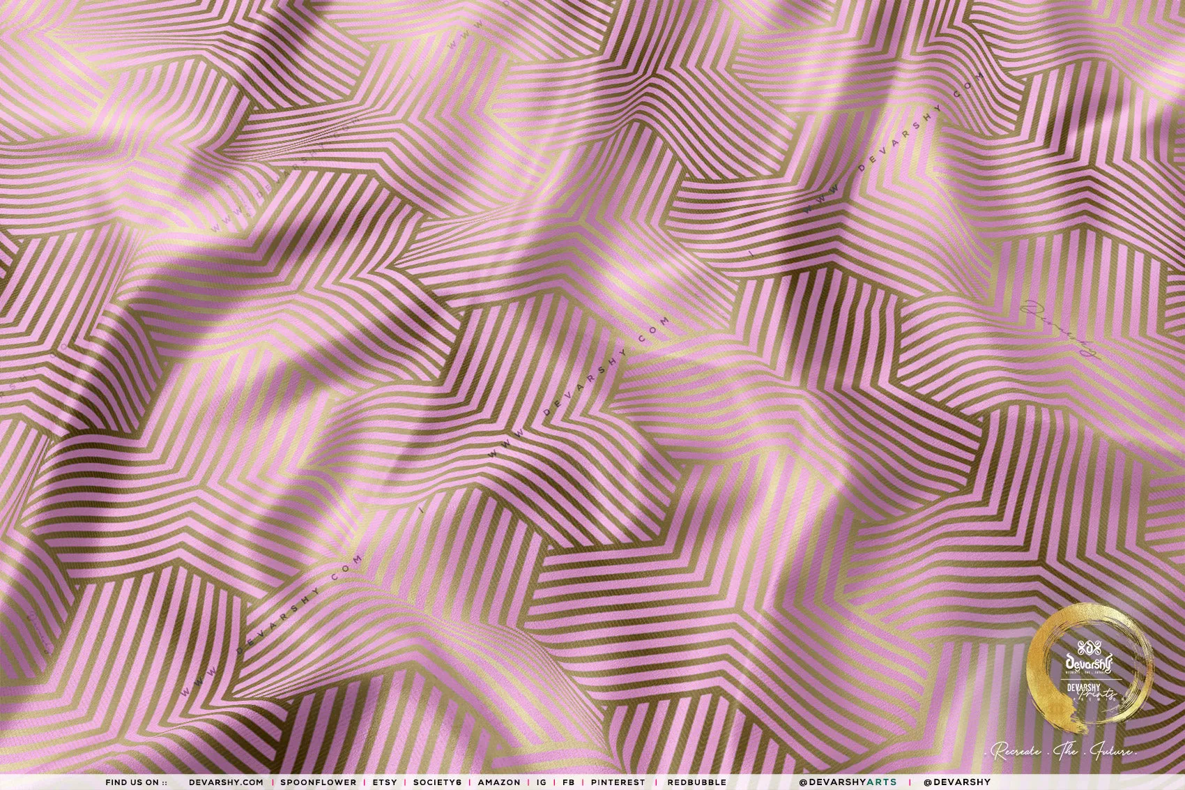 Optical Apparel Fabric 3Meters , 4 Colors | 8 Fabric Options | Abstract Fabric By the Yard | D20095