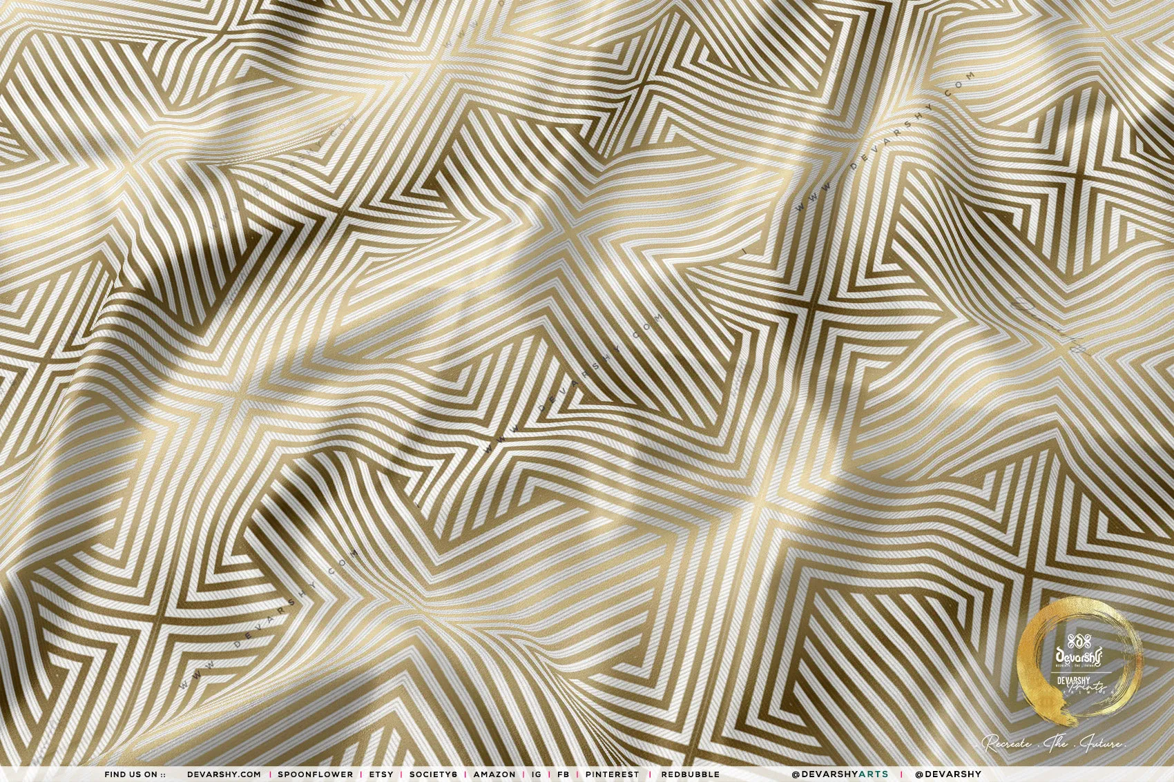 Optical Stripes Apparel Fabric 3Meters , 4 Colors | 8 Fabric Options | Abstract Fabric By the Yard | D20098