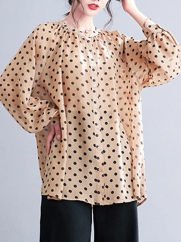 Original Casual Polka-Dot Blouse