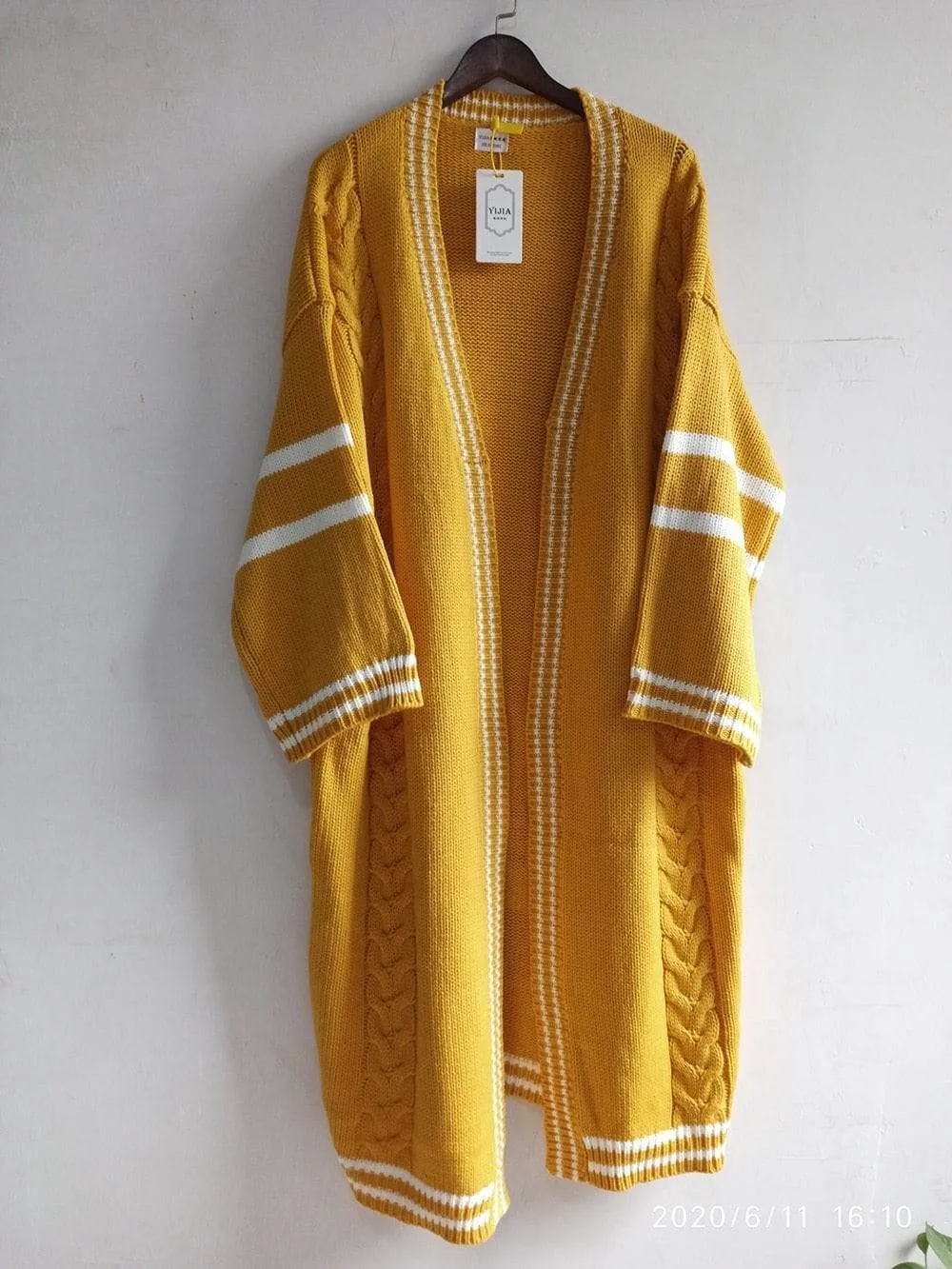 Oversized Cable Knit Cardigan