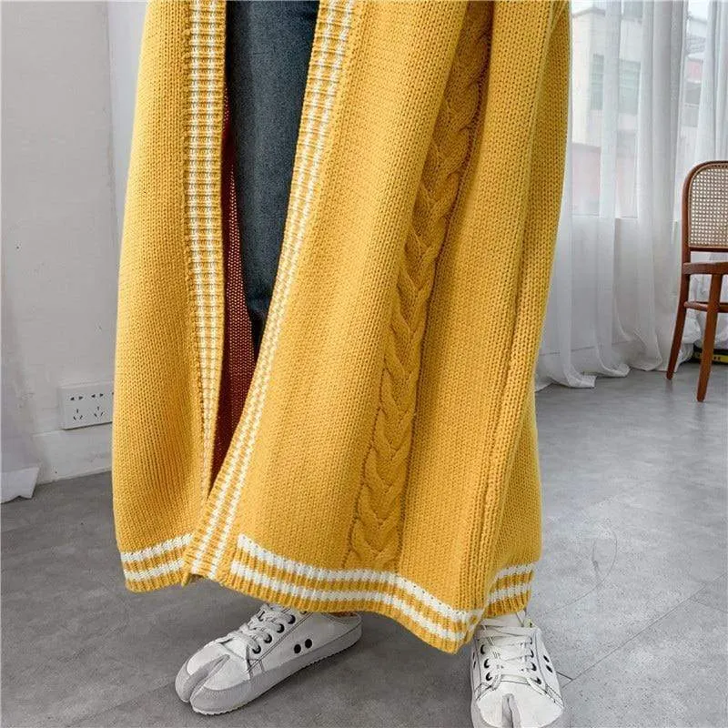 Oversized Cable Knit Cardigan