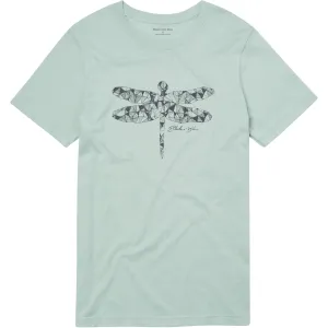 Pale Mint Crystallized Dragonfly Graphic T-Shirt