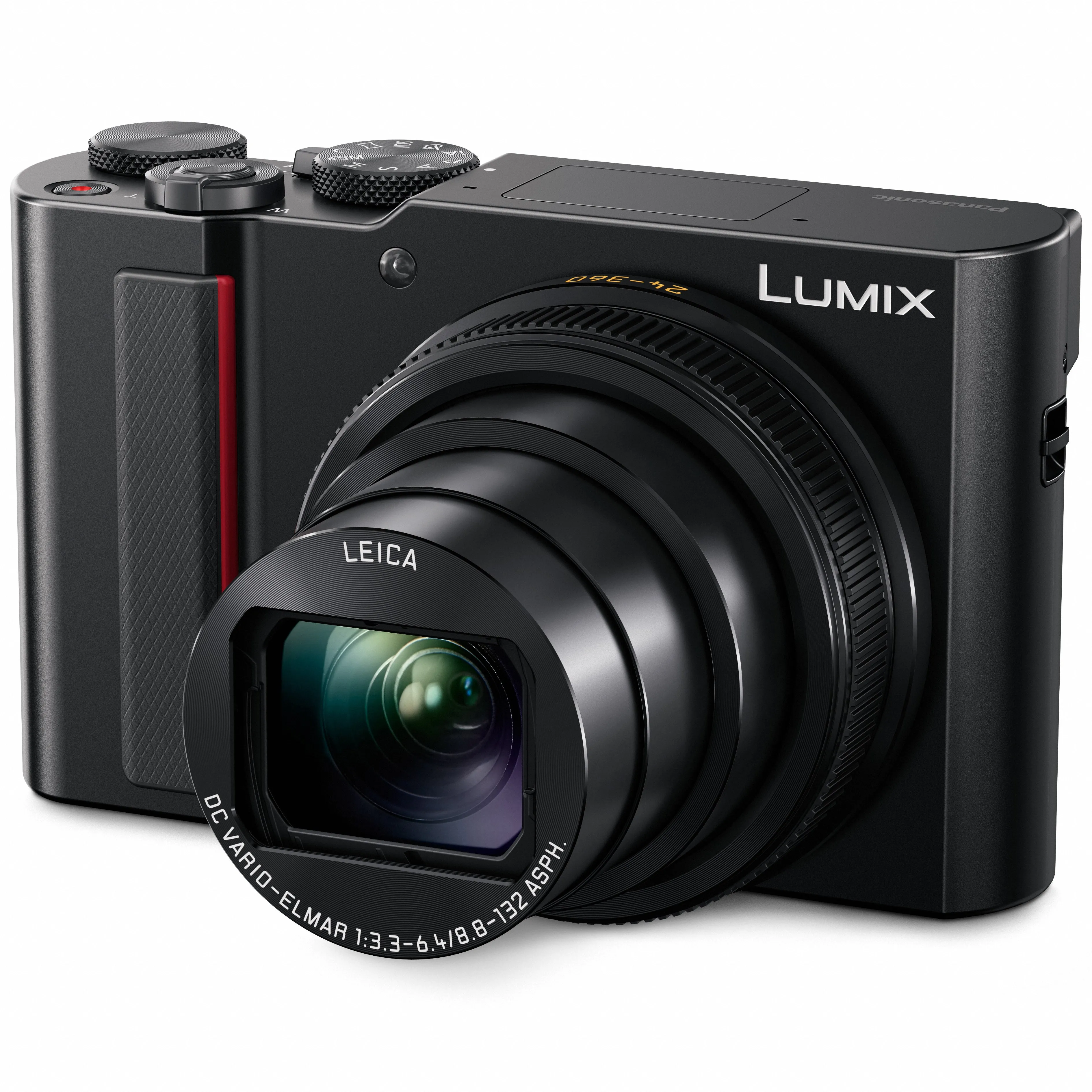 Panasonic LUMIX ZS200 Camera with 24-360mm F-3.3-6.4 LEICA DC Lens (Black)