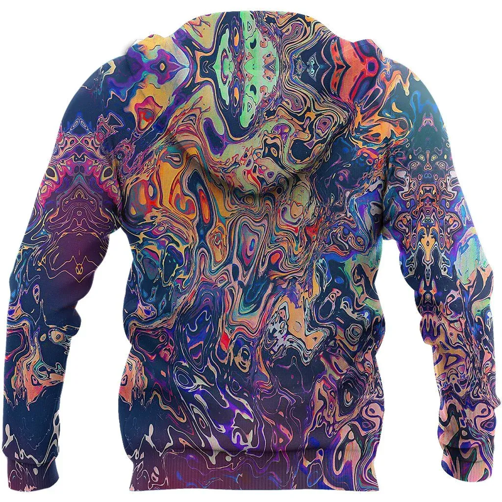 Psychedelic Hippie Hoodie Abstract Hippie Hoodie 3D