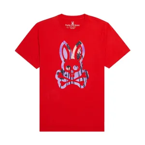 Psycho Bunny Mens Leeson Graphic Tee - Red Spice