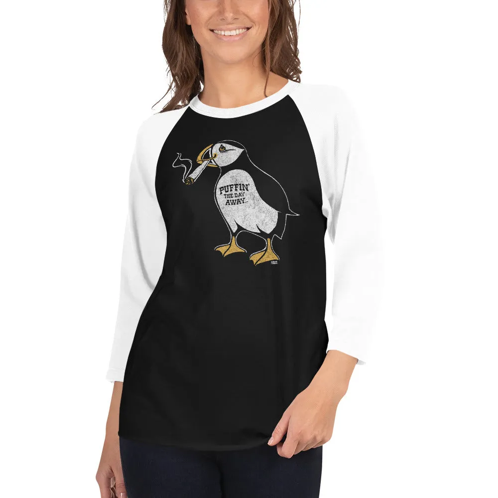 Puffin Away 3/4 Sleeve Baseball T-Shirt