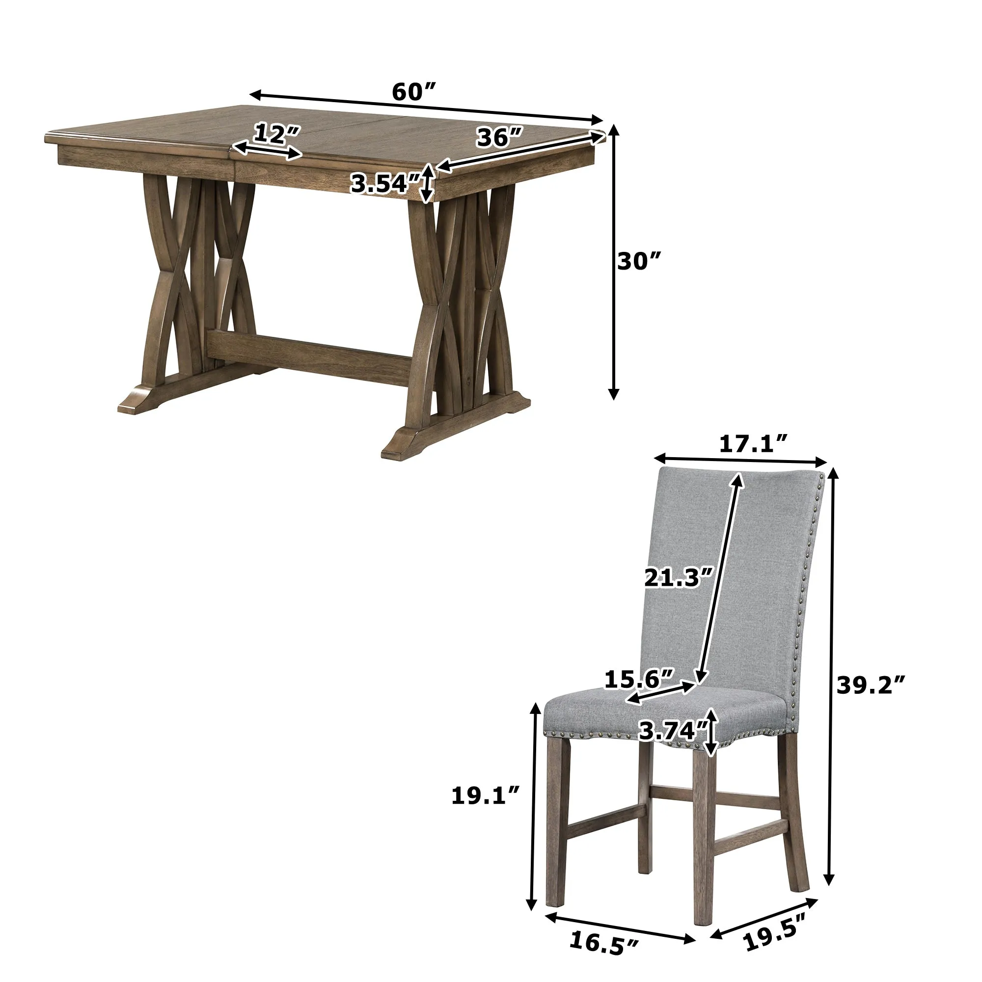 Ray 7-Piece Extendable Dining Set