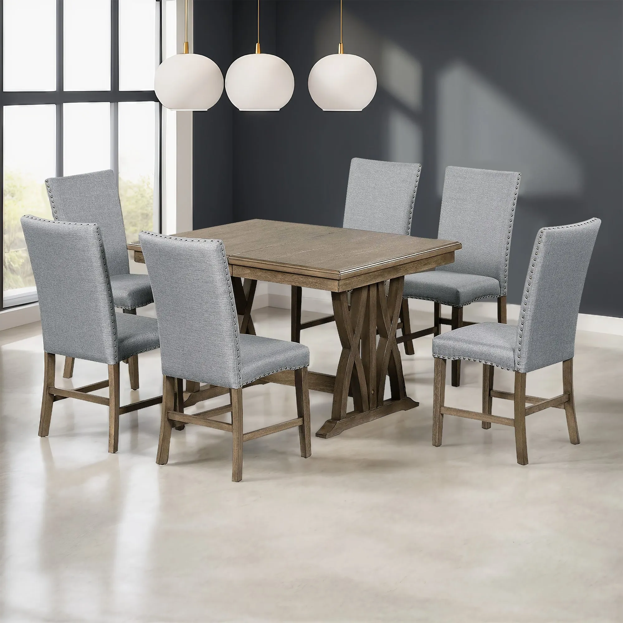 Ray 7-Piece Extendable Dining Set